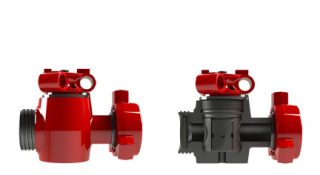 red plug valve and cross section